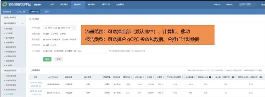 360产品动态 | 搜索oCPC功能全面上线