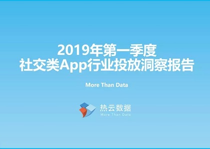 2019一季度社交类App行业投放洞察报告封面