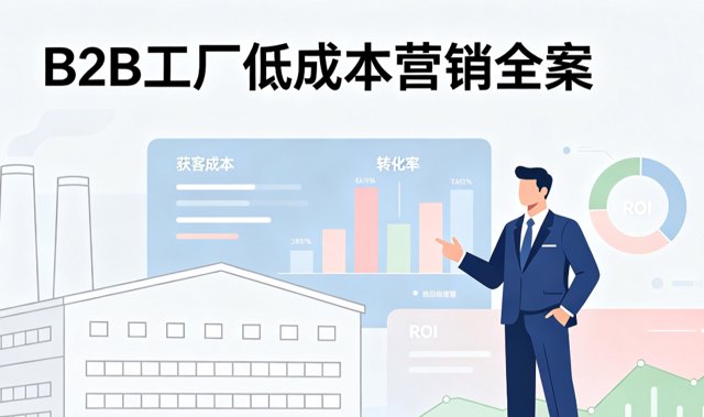 B2B 工厂低成本营销全案，摆脱竞价高价获客长效运营方案封面