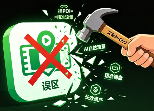 营销误区拆解：挂 POI 就等于同城精准流量？对比普通推广与艾奇 AI-GEO 优化真实转化差距封面